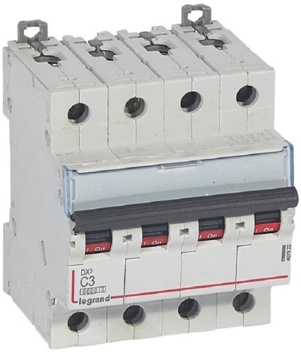 Выключатель автоматический Legrand DX3-E 6000 4п 3А C 6кА картинка